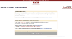 Desktop Screenshot of estudiantes.uacm.edu.mx